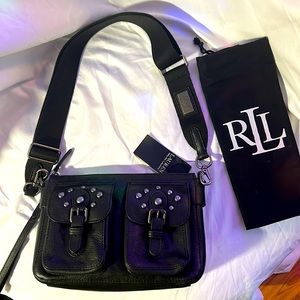 LAUREN Ralph Lauren Holiday Blk/Gunmtl Shoulder Bag